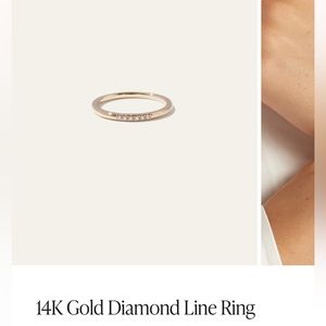 Quince 14K Gold Diamond Line Ring